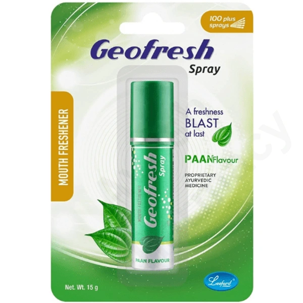 Leeford Healthcare Ltd Leeford Geofresh Paan Flavor Mouth Freshener Spray (15gm)