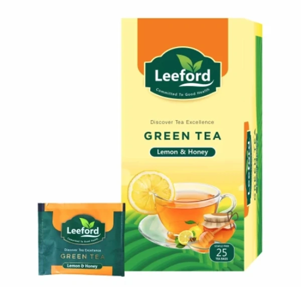 Leeford Healthcare Ltd Leeford Green Tea, Lemon & Honey 25 Tea Bags