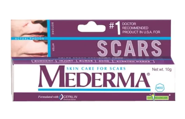 Mederma Skincare Scar Gel | For Scars Resulting from Injury, Burns, Surgery, Acne & Cut Marks | Derma Care - 10 gm, Aqua, PEG-200, Alcohol, Xantham Gum, Allium Cepa Bulb Extract, Allantoin, Panthenol, Parfum, Lecithin, Methylparaben, Sorbic Acid, Sodium Hyaluronate