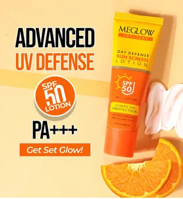 Meglow Sunscreen - SPF 50 PA+++ Sunscreen  (50 ml) - 50ml