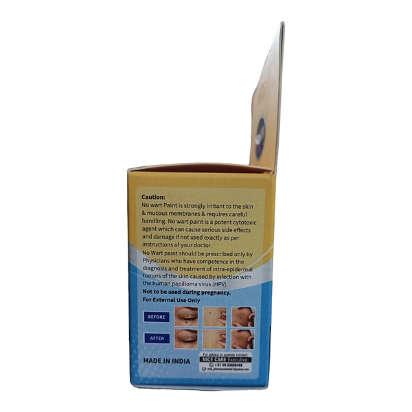 No Wart Warts & Corns Remover Paint Fast Acting Liquid (10ml)