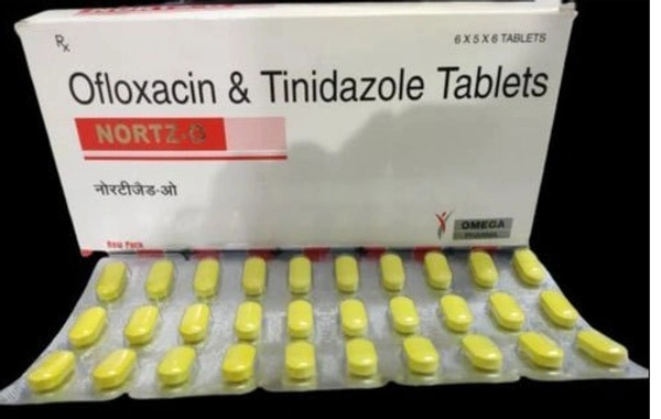 Nor-TZ Tablet - 1 Strip (06 Tablets), Norfloxacin (400mg) + Tinidazole (600mg)