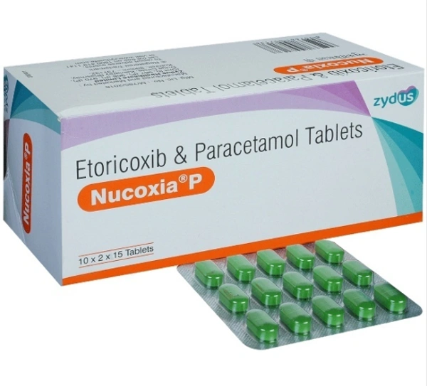 Nucoxia P Tablet - 1 Strip (15 Tablets), Etoricoxib (60mg) + Paracetamol (325mg)