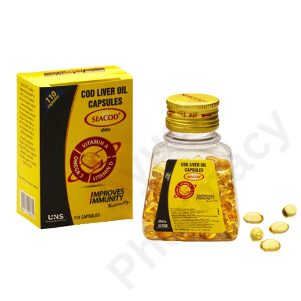 Universal NutriScience SeaCod Cod Liver Oil Capsules (110caps)