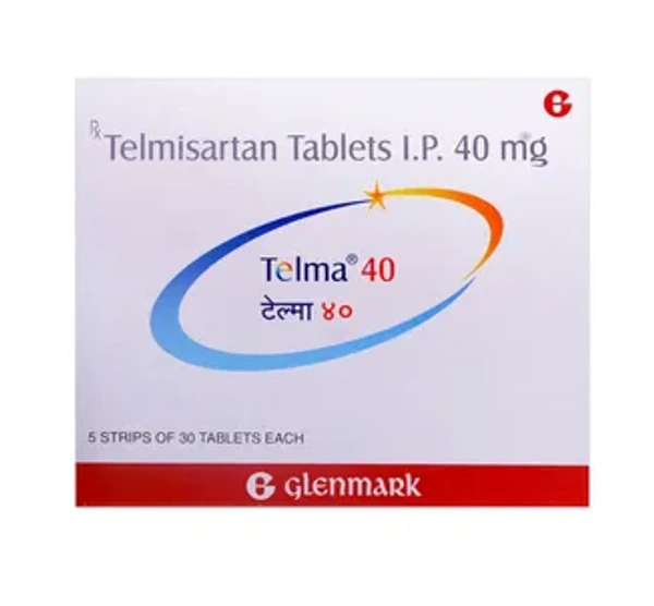 Telma 40 Tablet - 1 STRIP (15 Tablets), Telmisartan (40mg)