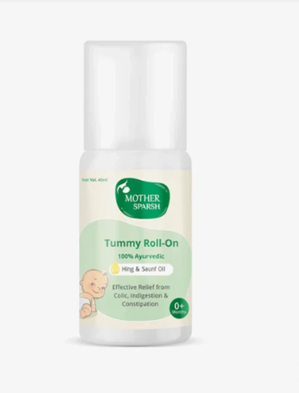 Colic Relief - Tummy Roll On - Saunf Calms the uneasy tummy  , Pudina Soothes aching belly and aids in digestion   Hing Provides relief from the gas