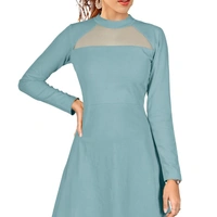 Exclusive Designer Stylish Full Sleeve Dress  - black, maroon, blue, red ,yellow , S, M, L, XL