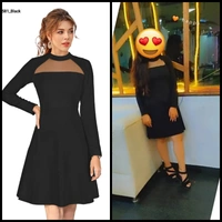 Exclusive Designer Stylish Full Sleeve Dress  - black, maroon, blue, red ,yellow , S, M, L, XL
