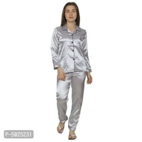 Fancy Satin Nightsuit for WomenFancy Satin Nightsuit  - defrent colour 7 design , S, M, L, XL