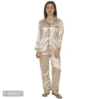 Fancy Satin Nightsuit for WomenFancy Satin Nightsuit  - defrent colour 7 design , S, M, L, XL