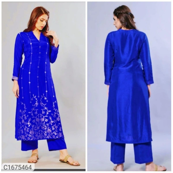 *Catalog Name:* Precious Printed Rayon Kurti Palazzo Sets