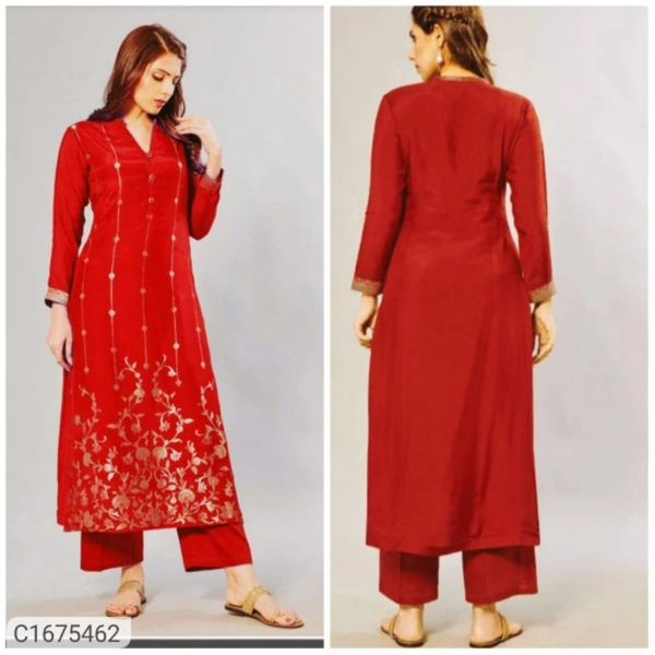 *Catalog Name:* Precious Printed Rayon Kurti Palazzo Sets
