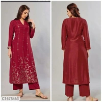 *Catalog Name:* Precious Printed Rayon Kurti Palazzo Sets