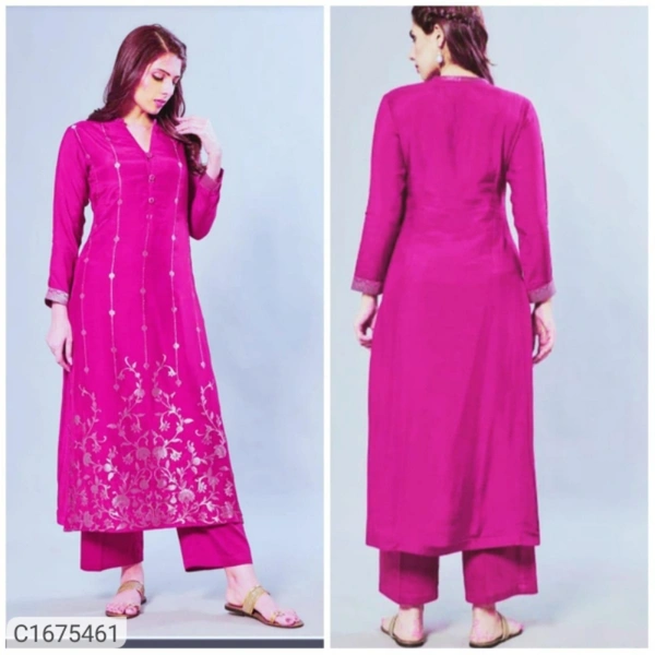 *Catalog Name:* Precious Printed Rayon Kurti Palazzo Sets