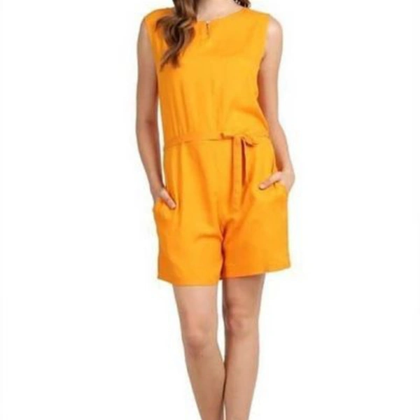 Trendy Rayon Solid Playsuit