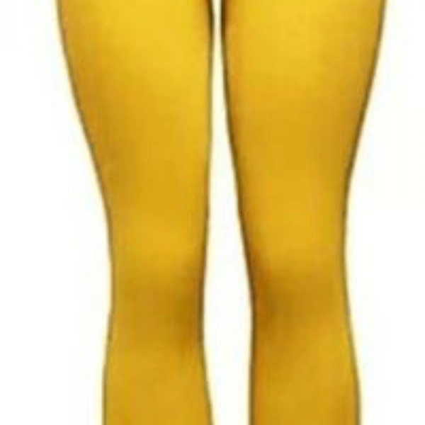 Trendy Coffee Cotton Solid Leggings