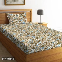 Modern Cotton Printed 2 Single Bedsheet And 2 Pillow Cover
