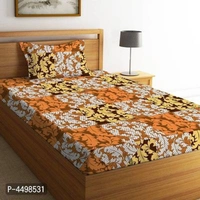 Modern Cotton Printed 2 Single Bedsheet And 2 Pillow Cover