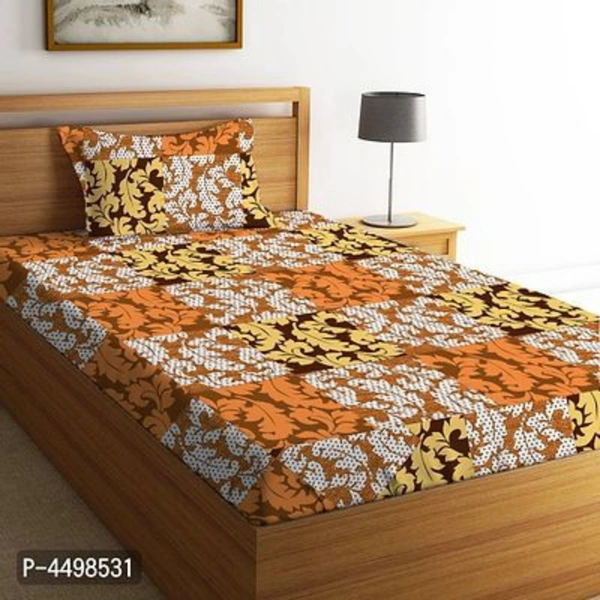 Modern Cotton Printed 2 Single Bedsheet And 2 Pillow Cover