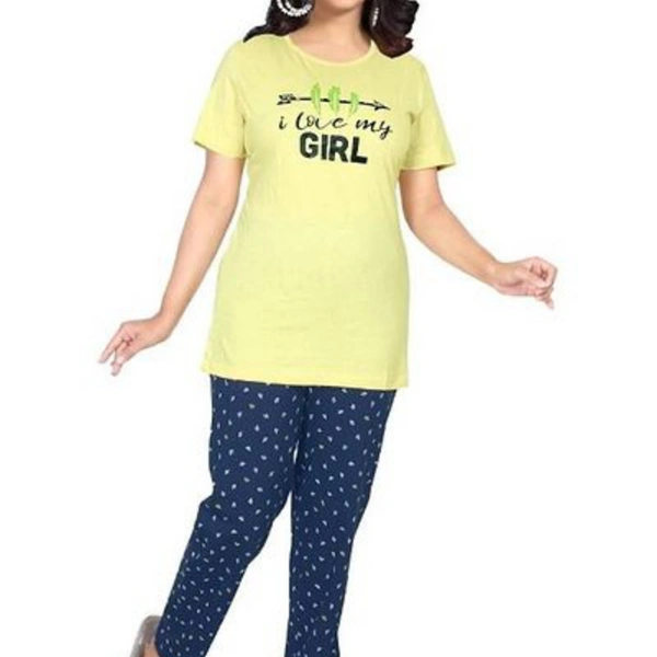 Trendy Multicolored Cotton Regular wear Night Suit for Women