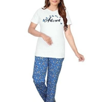 Trendy Multicolored Cotton Regular wear Night Suit for Women