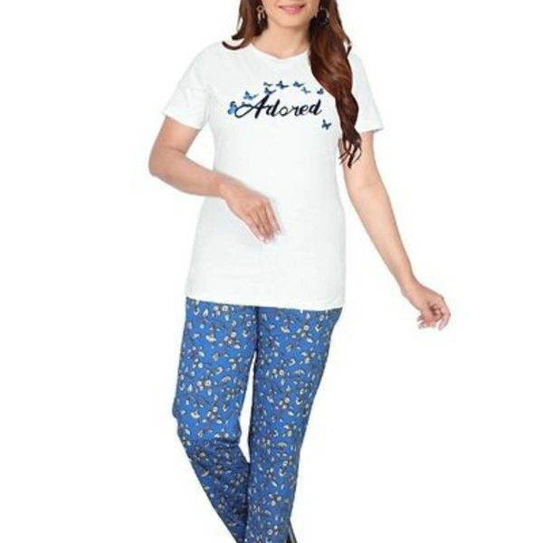 Trendy Multicolored Cotton Regular wear Night Suit for Women
