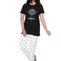 Trendy Multicolored Cotton Regular wear Night Suit for Women