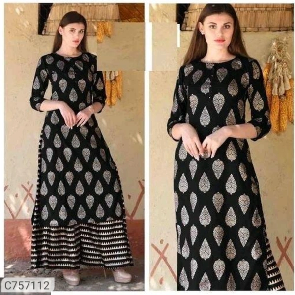 *Catalog Name:* Latest Rayon Printed Kurti and Palazzo Sets