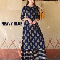 *Catalog Name:* Latest Rayon Printed Kurti and Palazzo Sets
