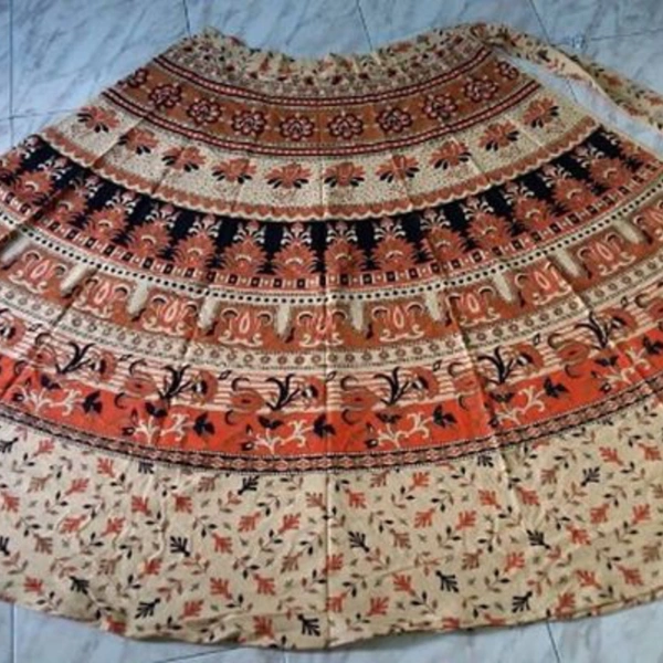 Printed Wrap Around Skirts