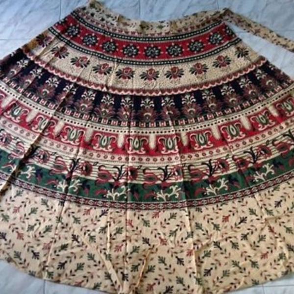 Printed Wrap Around Skirts