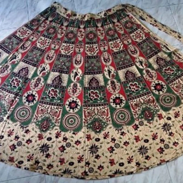 Printed Wrap Around Skirts