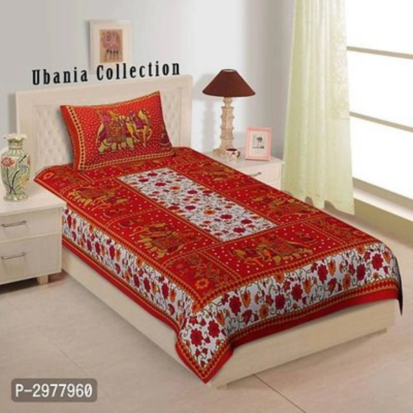 Jaipuri Traditional Cotton Single Bed Sheet