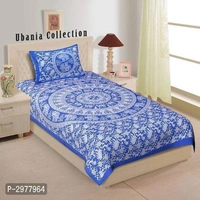 Jaipuri Traditional Cotton Single Bed Sheet