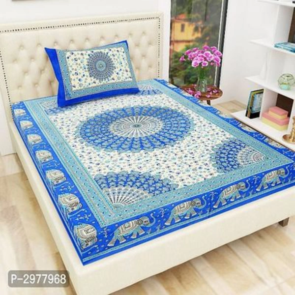 Jaipuri Traditional Cotton Single Bed Sheet