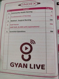 GYAN LIVE સ્ટાફ નર્સ ગુજરાતી અંગેજી બંને ભાષા માં દરેક પ્રસ્નો ની વિસ્તૃત સમજણ આપતું પુસ્તક પરીક્ષા માટે ઉપયોગી 
