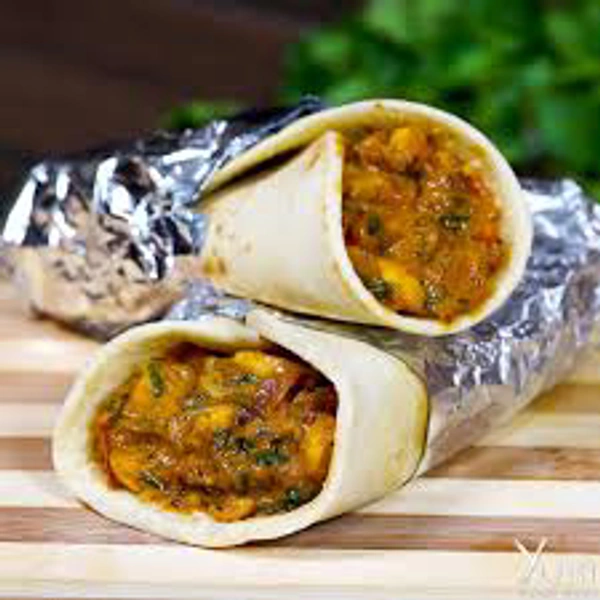 Mushrooms Kathi Roll