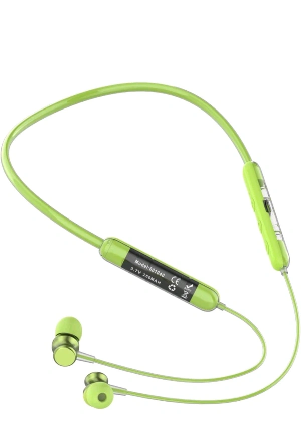 OM NAMAH SHIVAY ENTERPRISES  Transparent Voice Changer - 48H Playtime Bluetooth Headphone Neckband Earphone Bluetooth Headset (Green, Advance Audio Features, HDVoice, Prefect Fit Premium Neck Band, In the Ear)