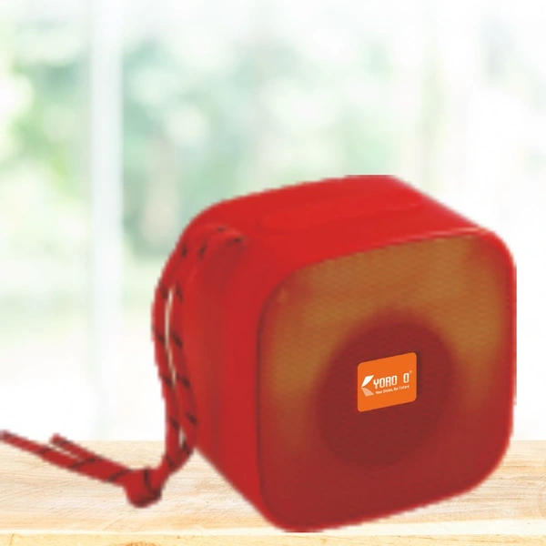 Yoroto Small Bluetooth Blast Box Series Wireless Speaker Yo-321BTL - Red, FREE SIZE