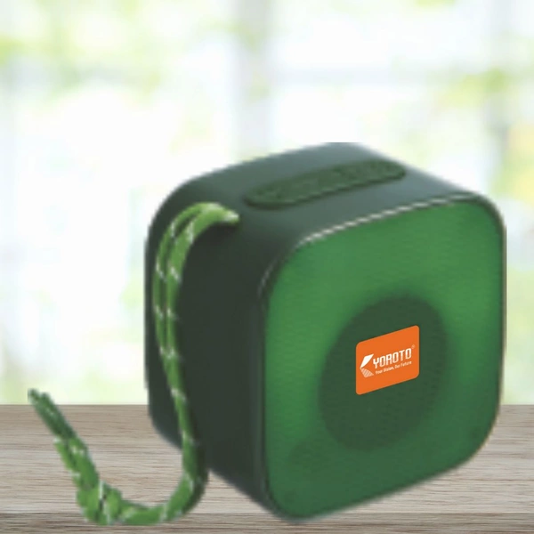 Yoroto Small Bluetooth Blast Box Series Wireless Speaker Yo-321BTL - Green, FREE SIZE