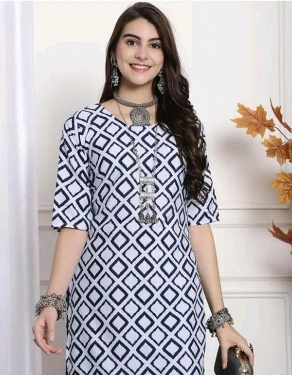 American Crepe Kurti For Women 