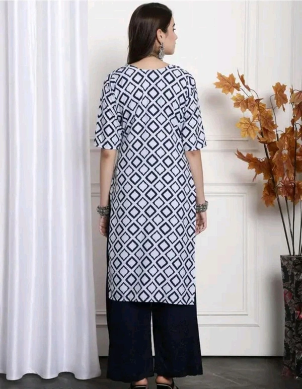 OM NAMAH SHIVAY ENTERPRISES  American Crepe Kurti For Women  - White, S  M  L  XL  XXL