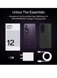 OPPO Smart Phone K12x 5G with 45W SUPERVOOC Charger in-The-Box (Midnight Voilet, 128 GB) (6 GB RAM) - Electric Violet, 6