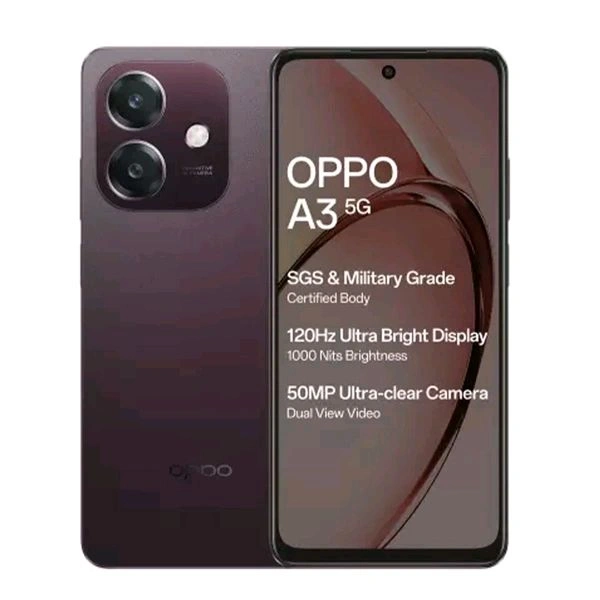 OPPO A3 5G 6GB RAM 128GB Storage | 45W Flash Charge (Nebula Red)