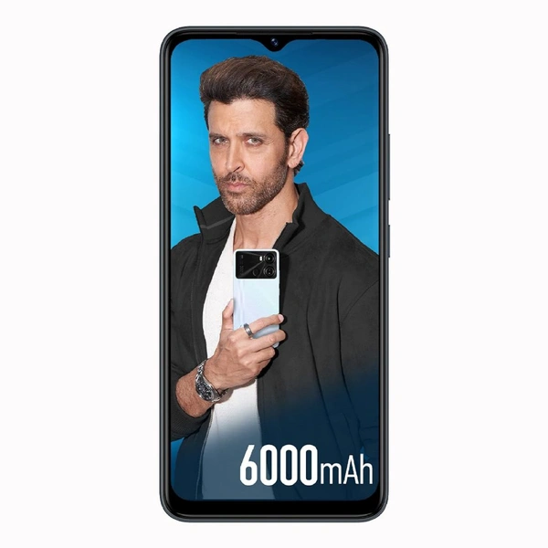 ITEL itel P40 6000mAh Battery with Fast Charging | 3GB RAM + 32GB ROM, Up to 6GB RAM with Memory Fusion | 13MP AI Dual Rear Camera (Force Black)