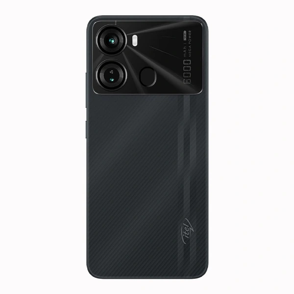ITEL itel P40 6000mAh Battery with Fast Charging | 3GB RAM + 32GB ROM, Up to 6GB RAM with Memory Fusion | 13MP AI Dual Rear Camera (Force Black)