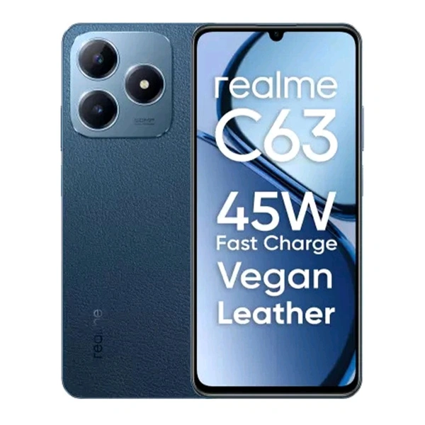 realme C63 4GB RAM | 128GB ROM (Leather Blue)