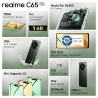 Realme C65 5G 4GB RAM | 128GB Storage (Feather Green)