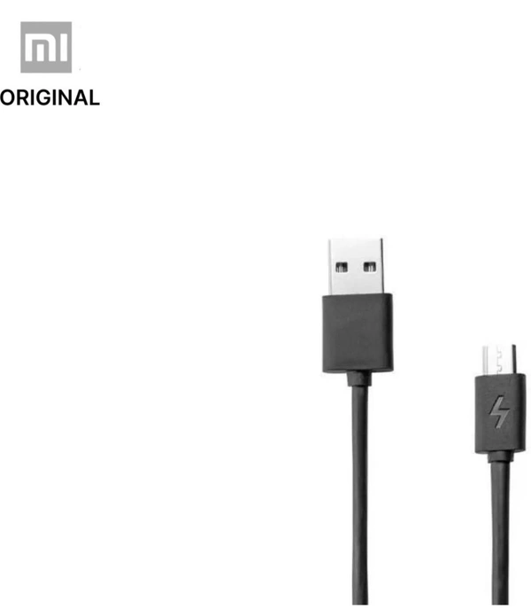 Mi. Mi Micro USB Cable 2 A 1.2 m TPE USBB120T (Compatible with Mobile, Black, One Cable) - Black