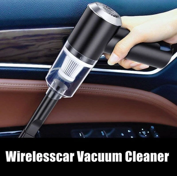 PROFITKART  Handheld Vacuum Cleaner Cordless Portable Wireless Black for Car Home Cleaning Cordless Vacuum Cleaner with Anti-Bacterial Cleaning (Black) - Black